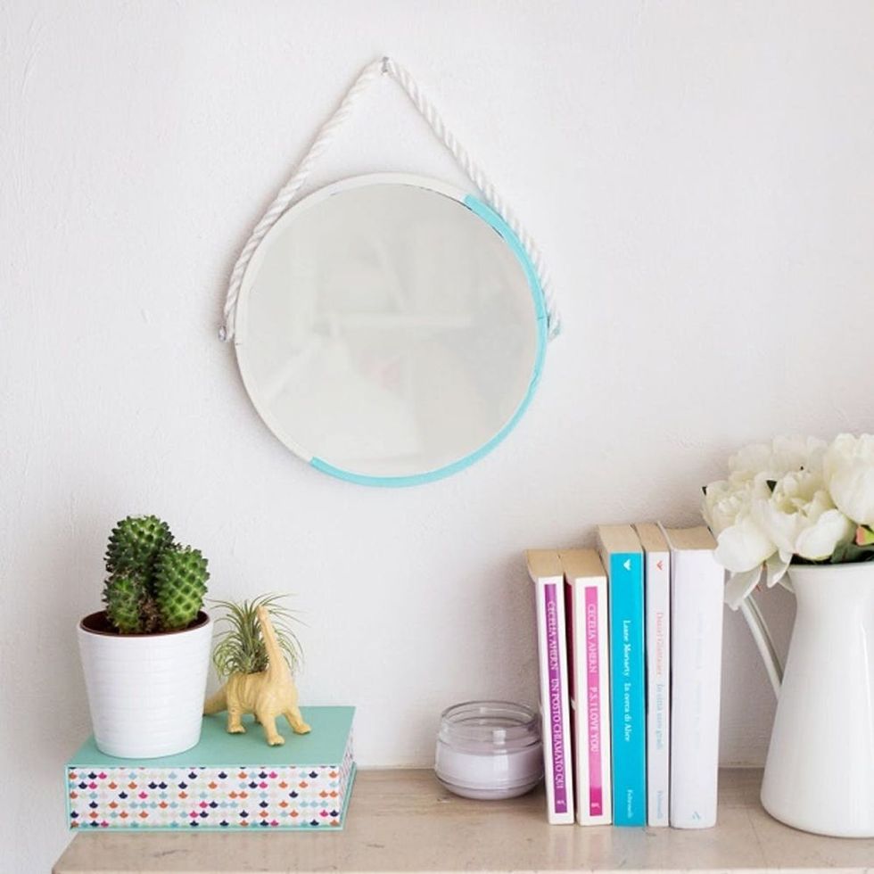 Nautical-Inspired Rope Mirror