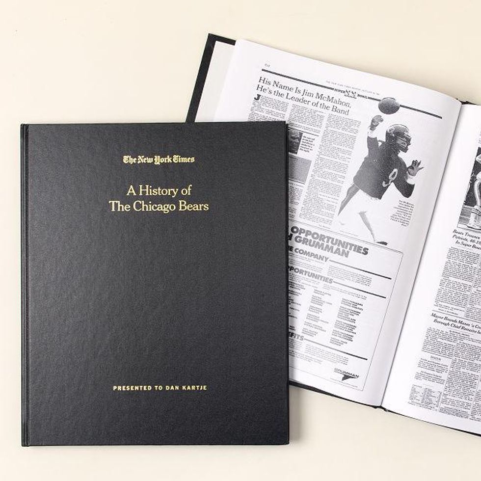 New York Times Custom Football Book