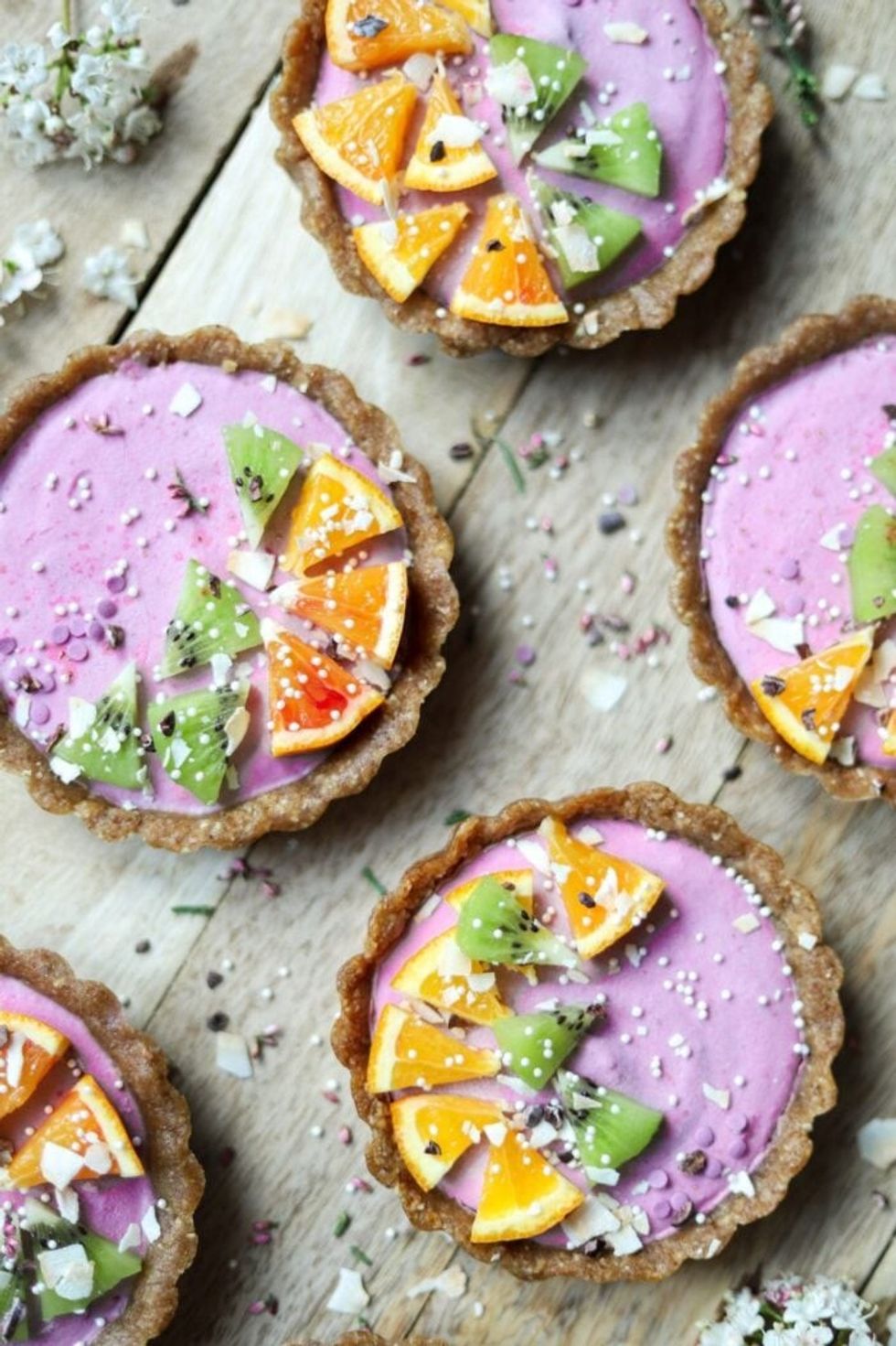 No-Bake Raspberry Cream Tarts