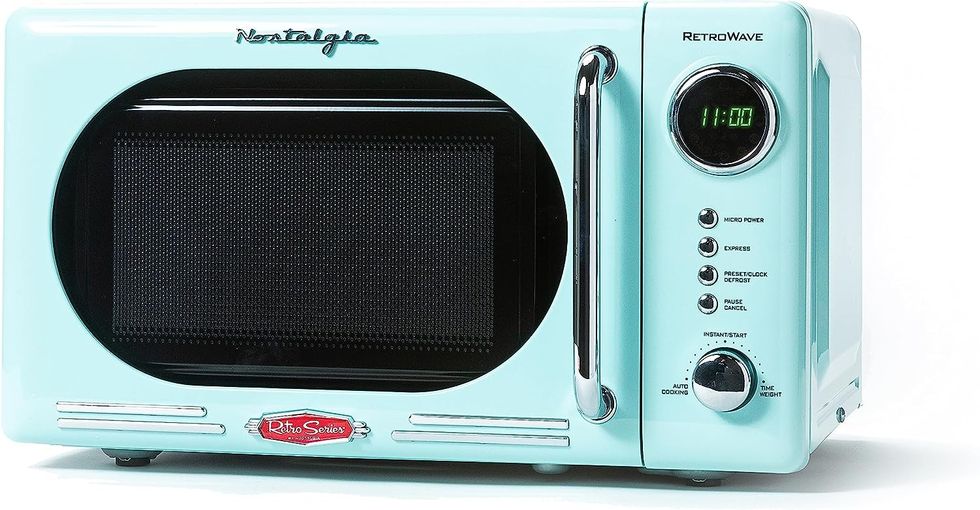 Nostalgia Retro Compact Countertop Microwave Oven