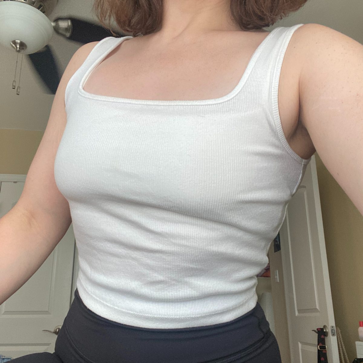 old navy white tank top review