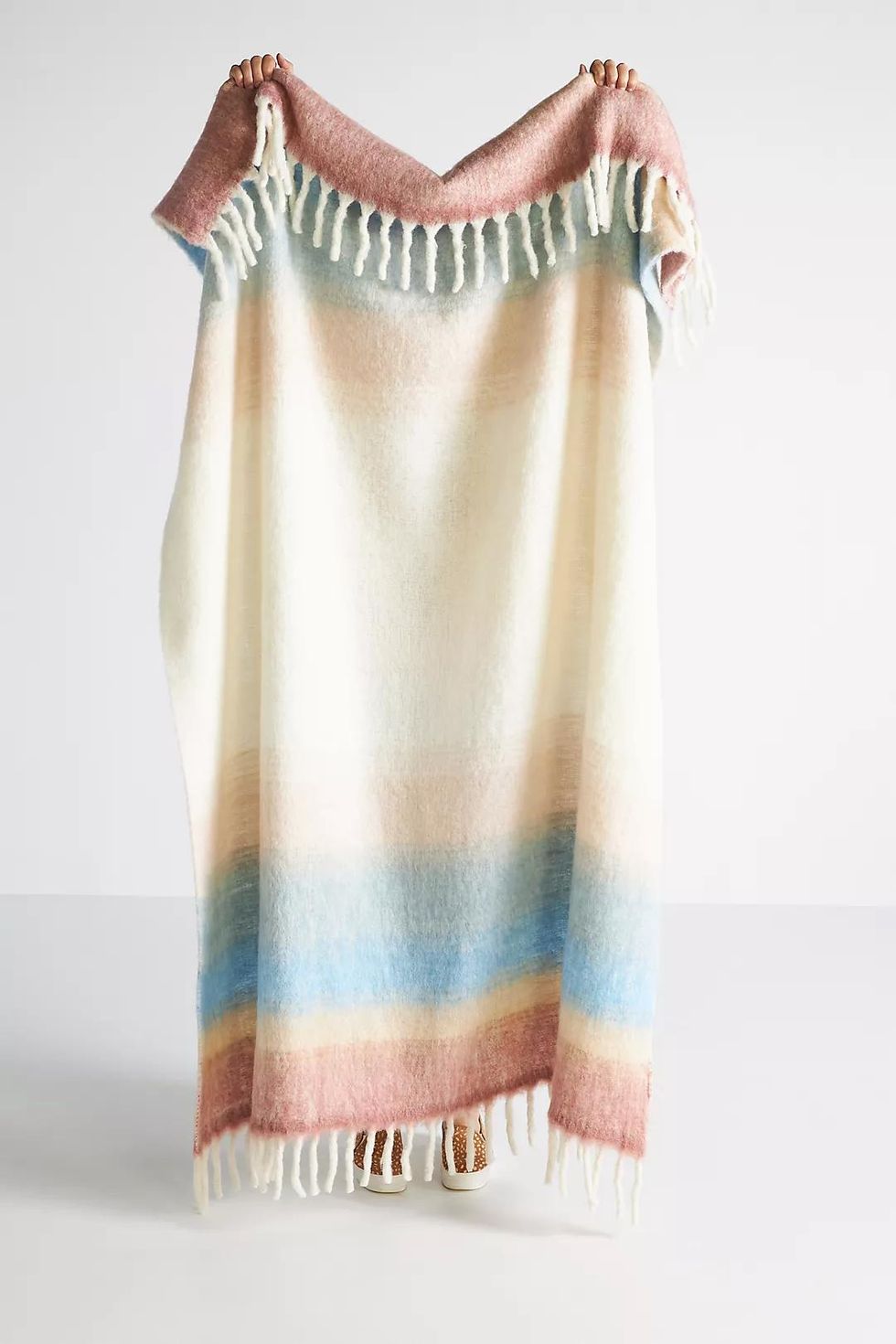 ombre sunset throw blanket