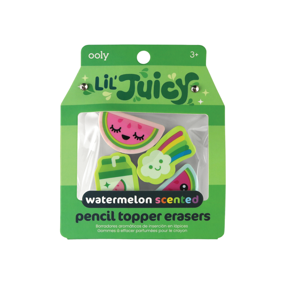 OOLY Lil\u2019 Juicy Scented Topper Erasers