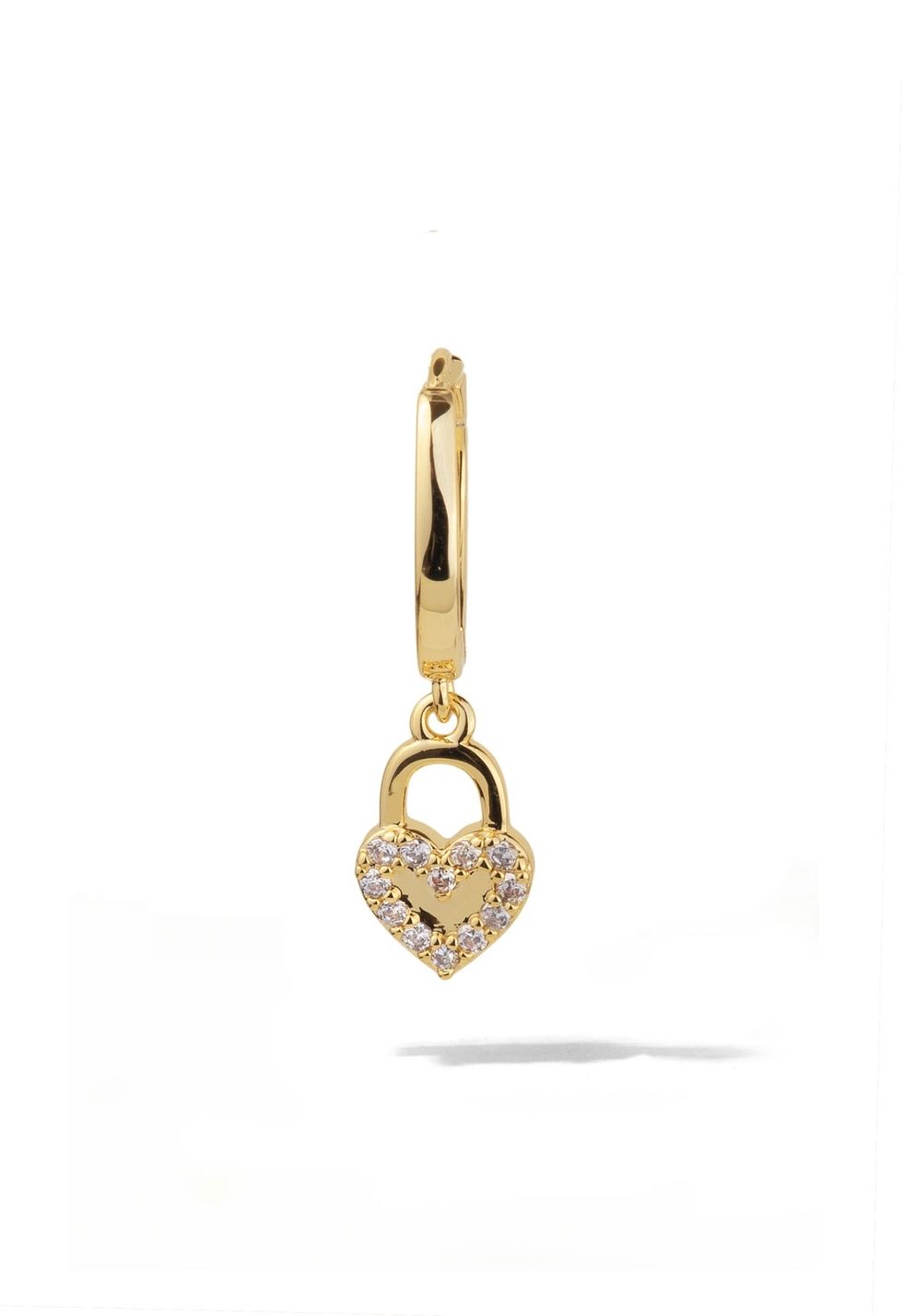 Oomiay Love Lock Huggie Earring