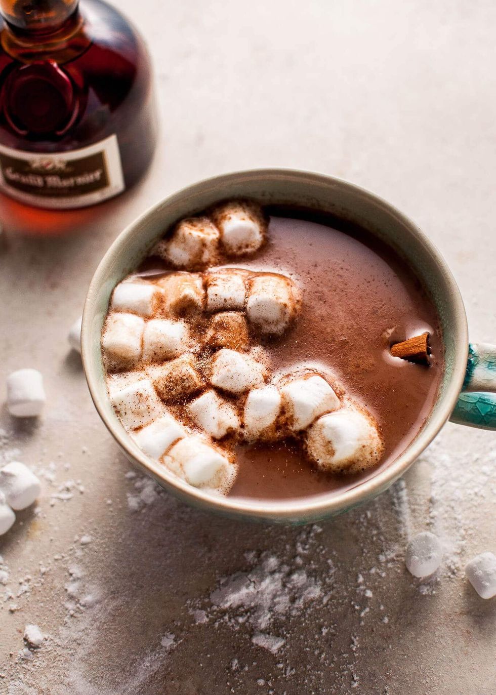 Orange Spiked Boozy Hot Chocolate