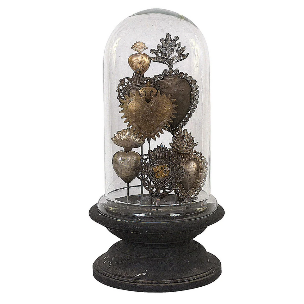 Overstock Sacred Heart Glass Cloche