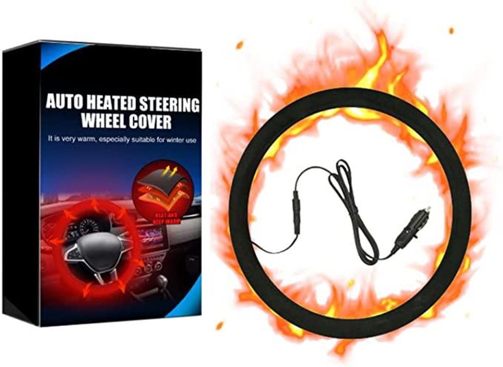 Ovfioaji Heated Steering Wheel Cover