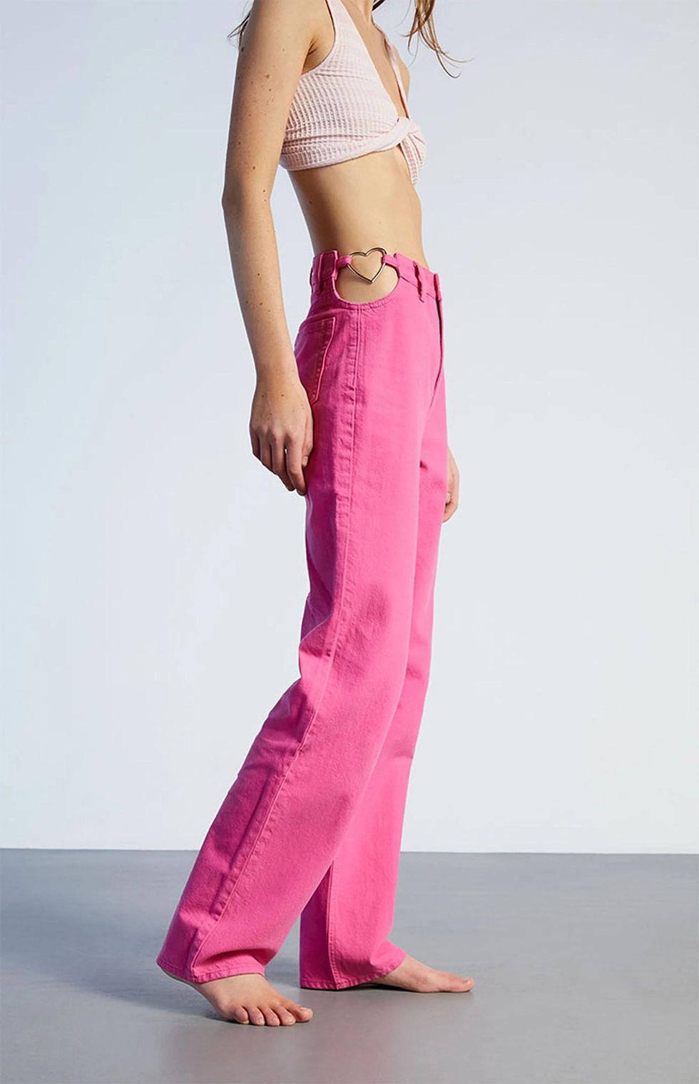 PacSun Eco Pink Heart Boyfriend Jeans