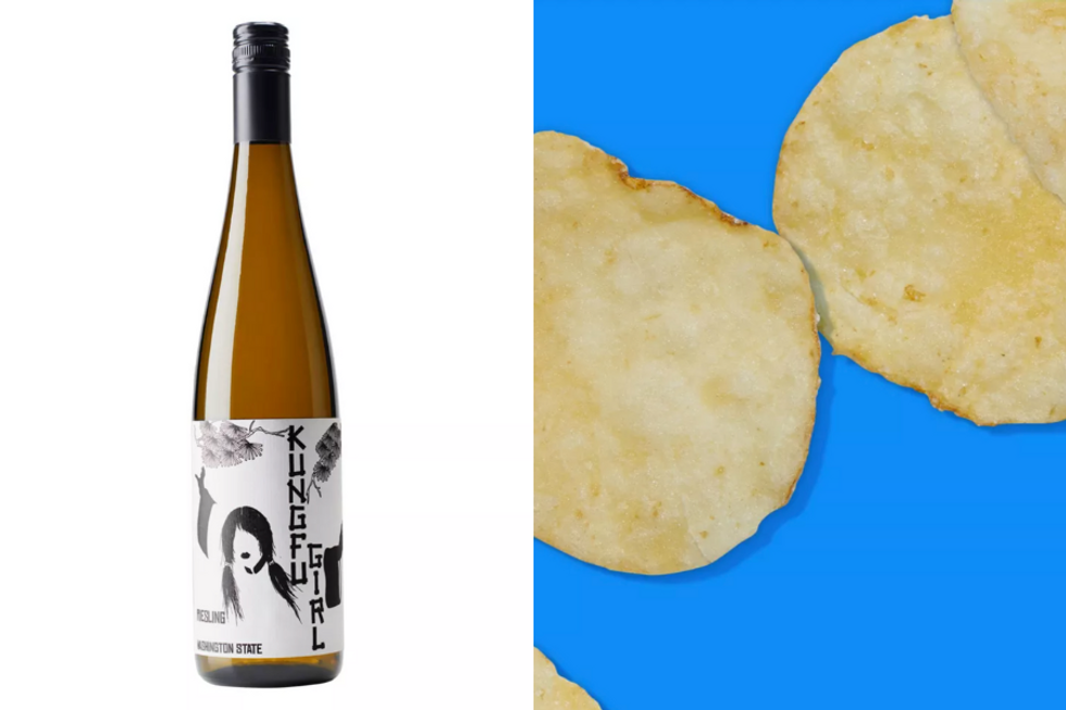 pairing riesling wine with salt and vinegar chips