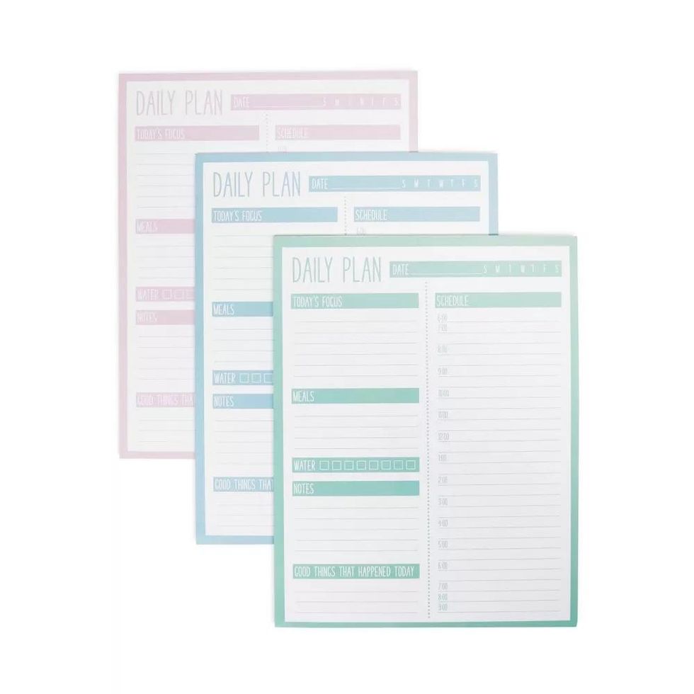 Paper Junkie 3 Pack Daily Planner Notepads