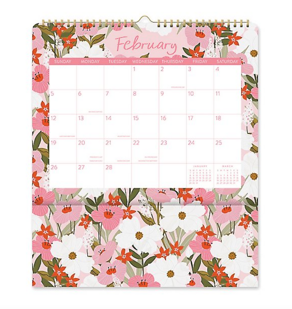 Paper Source Secret Garden Wall Calendar