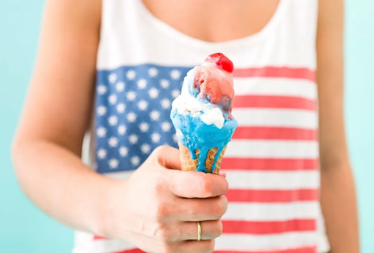 patriotic ice cream 4th of july