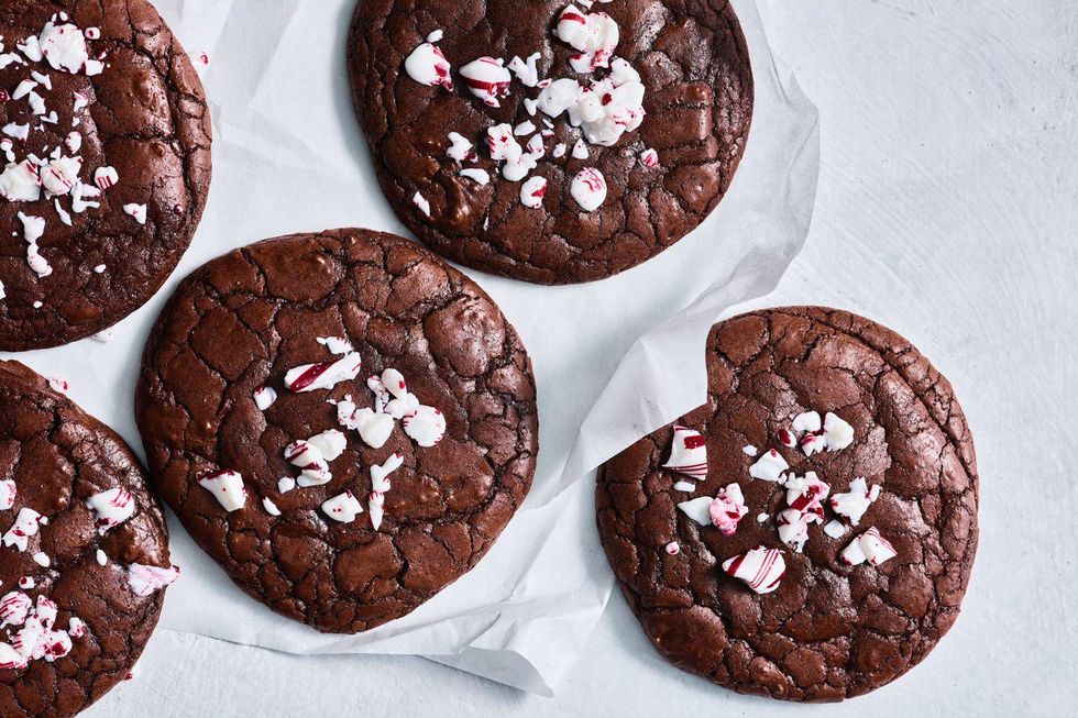 Peppermint Brownie Cookies