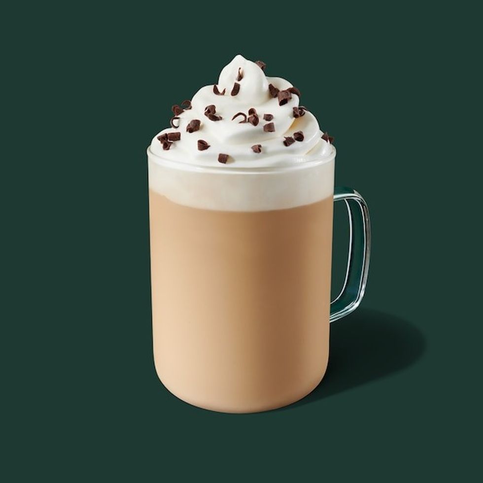 Peppermint mocha with white chocolate