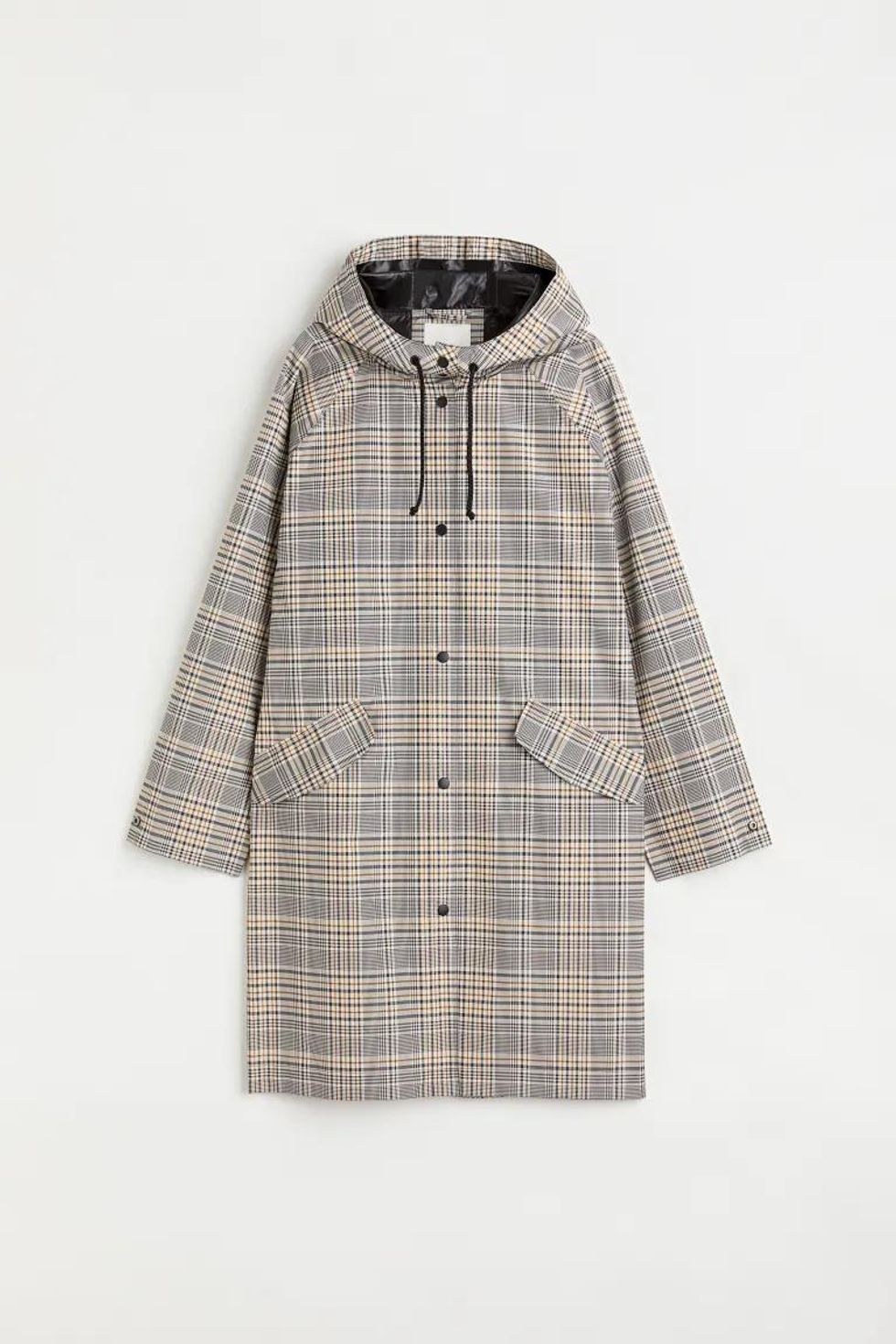 plaid raincoat