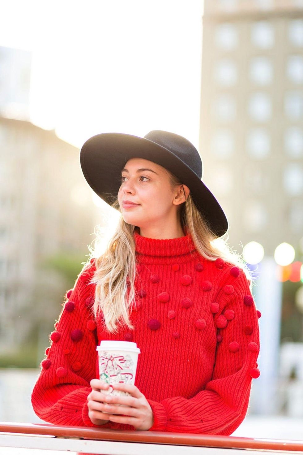 Pom-Pom Anthro Sweater Hack Ugly Christmas Sweater