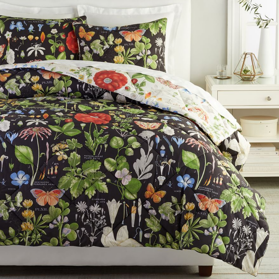 Pottery Barn Poppy Cotton Comforter & Shams