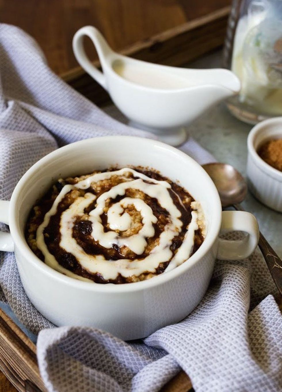 Pressure Cooker Cinnamon Roll Steel-Cut Oats Recipe