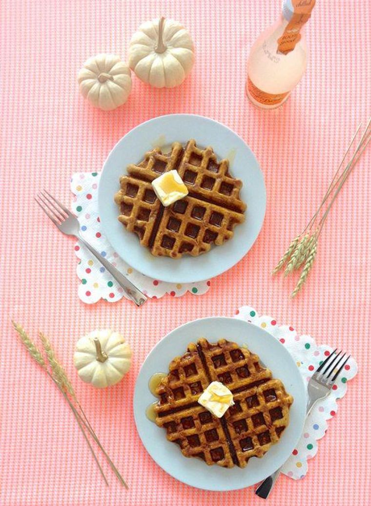 Spiced Gingerbread Waffles - A Beautiful Mess