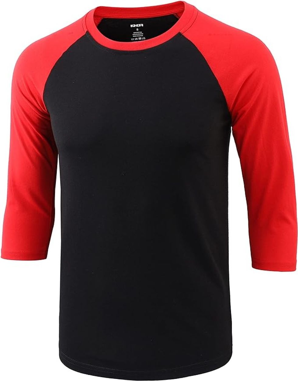 Red and Black Baseball Tee