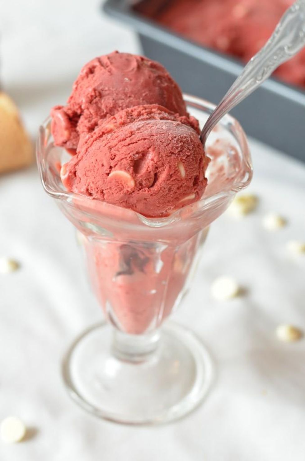 Red Beet + White Chocolate Chip Ice Cream