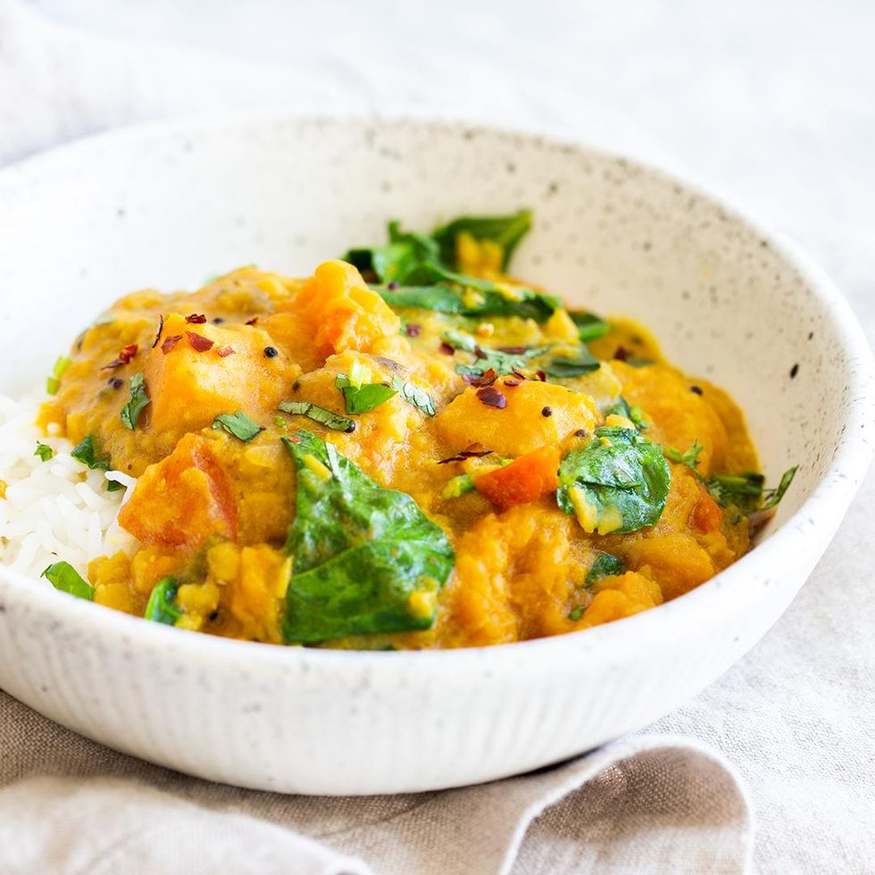 Red Lentil Butternut Squash Curry