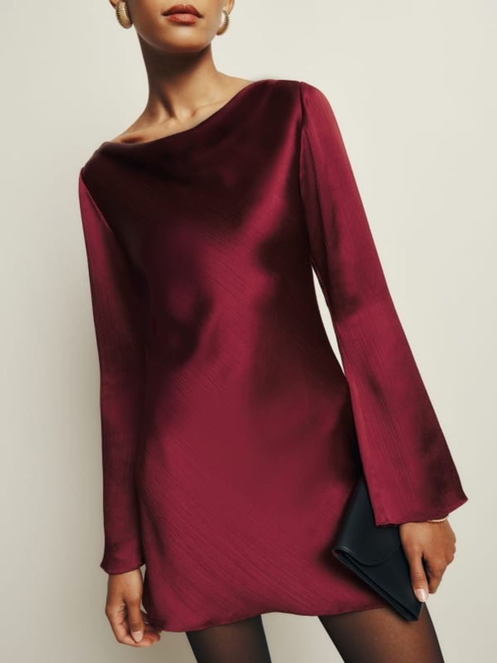 Reformation Pike Satin Dress