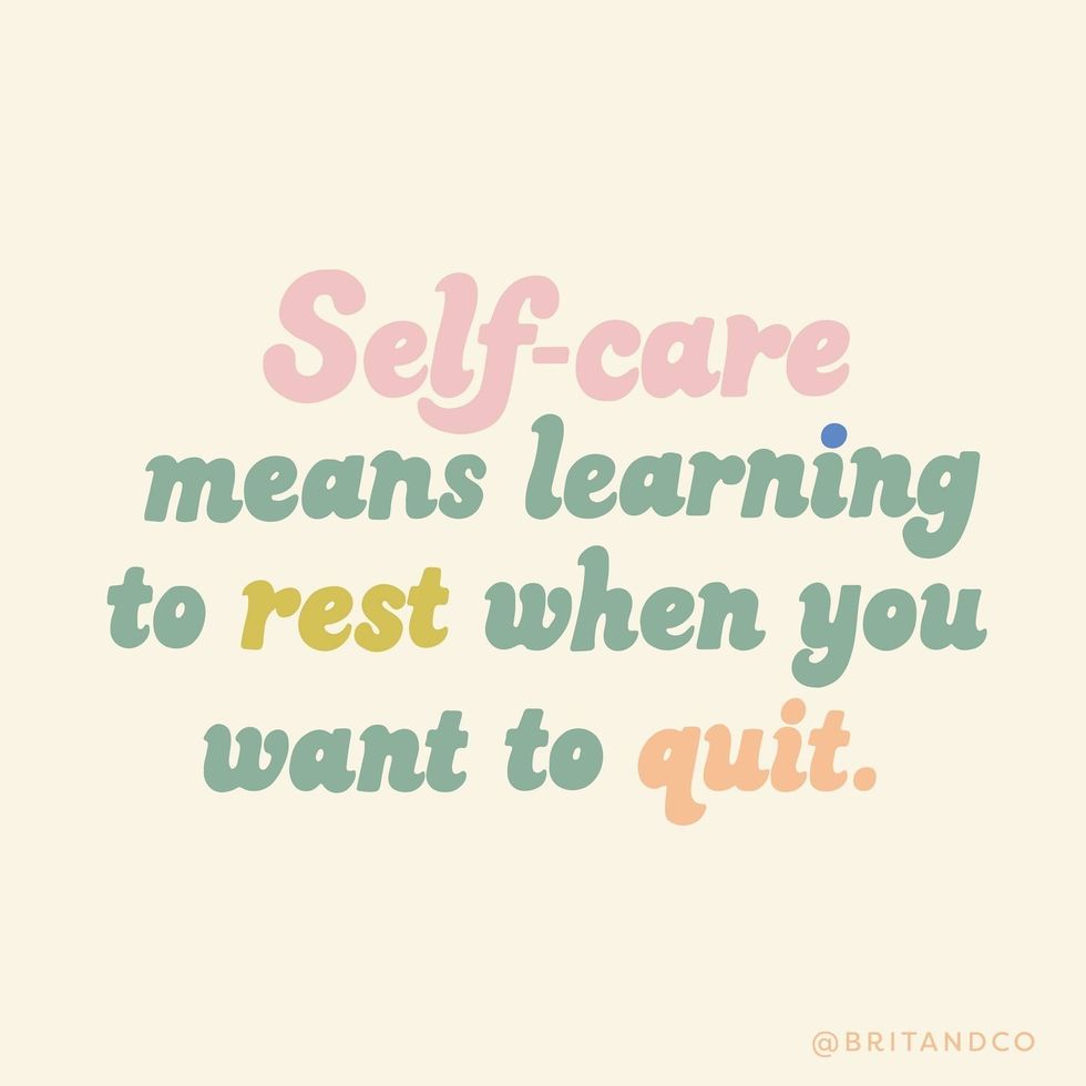 resting vs. quitting self-love quotes