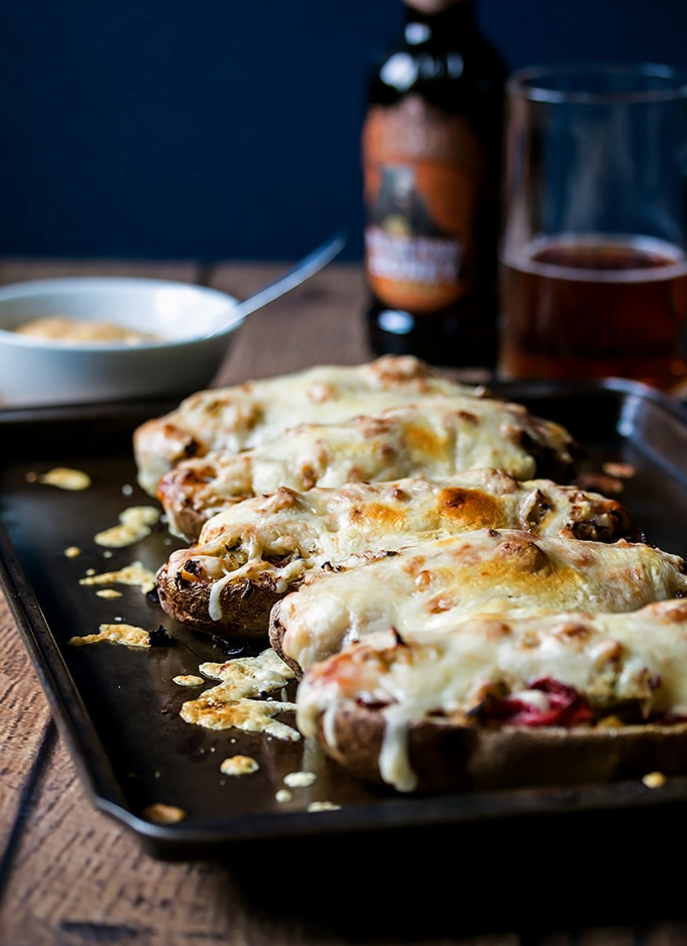 Reuben Stuffed Potato Skins