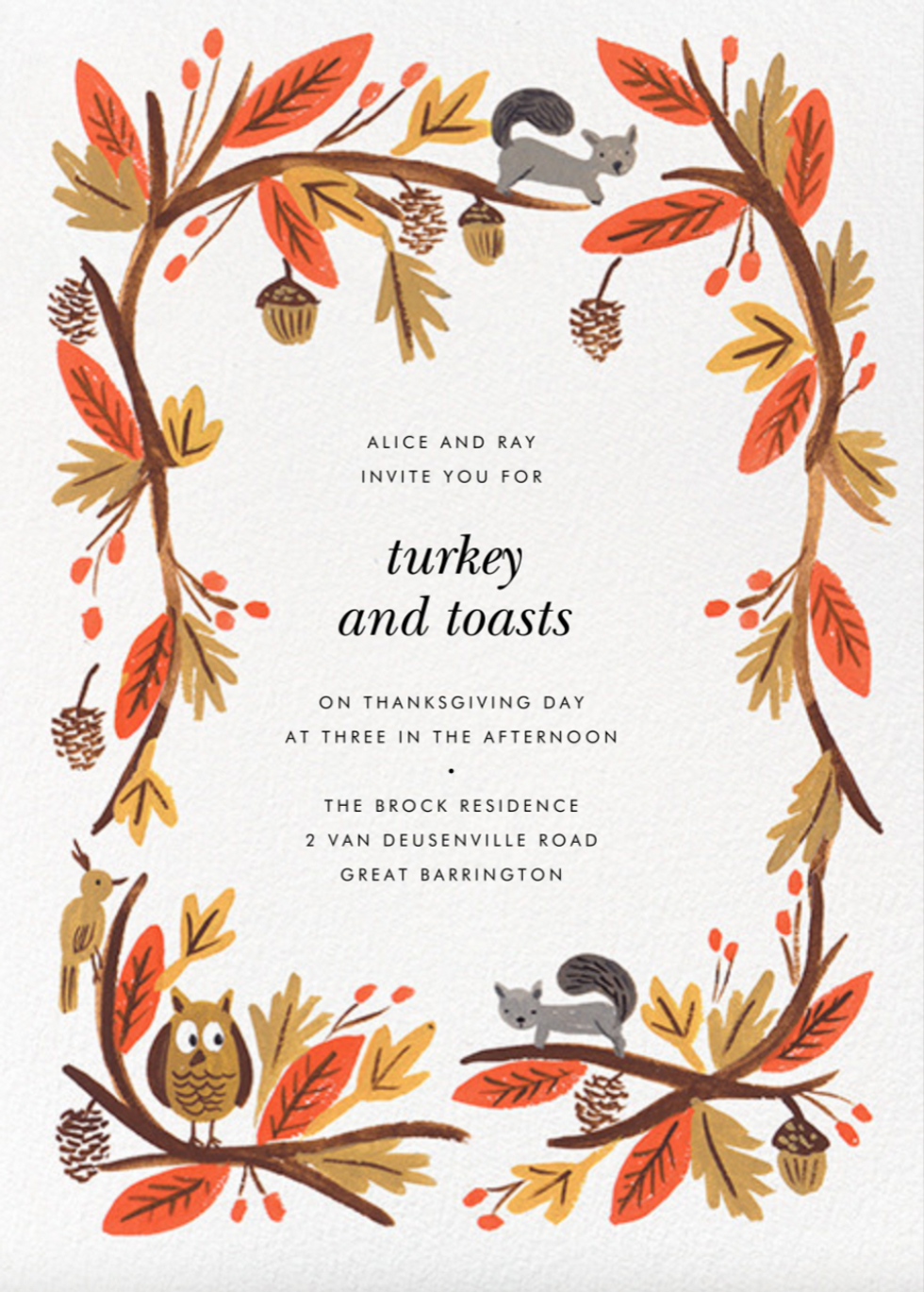 Rifle Paper Co. Fall Foliage Invitation