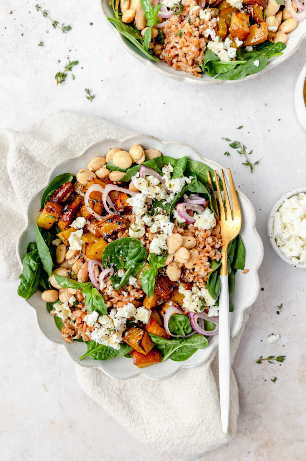 Roasted Golden Beet Salad With Farro