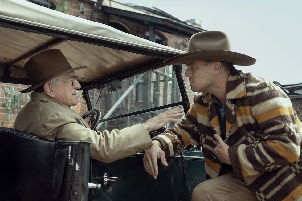 Robert De Niro and Leonardo DiCaprio in "Killers of the Flower Moon"