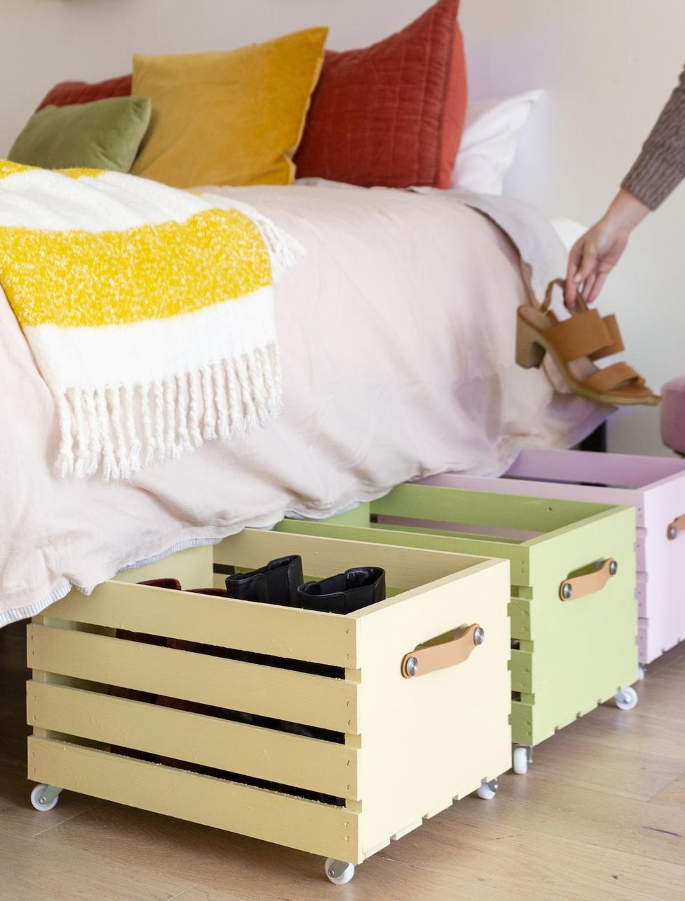 rolling carts under the bed