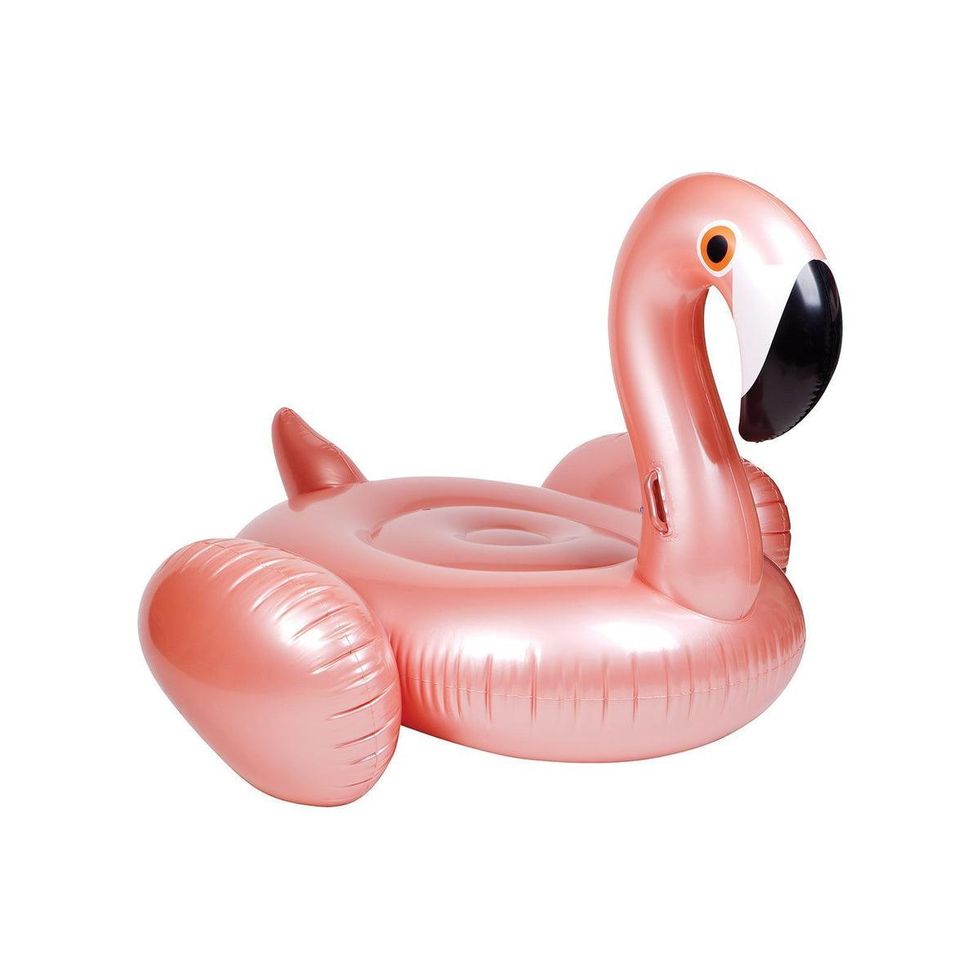 rose gold flamingo pool floats and inflatables