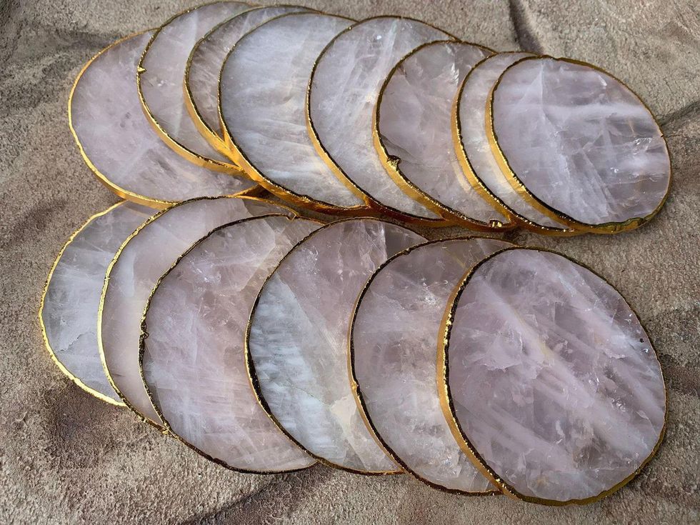 Rose Quartz Coasters