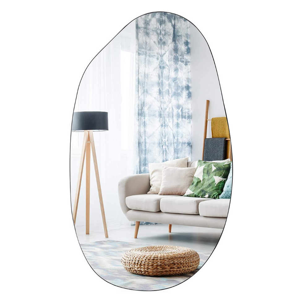 rounded Asymmetrical Accent Mirror