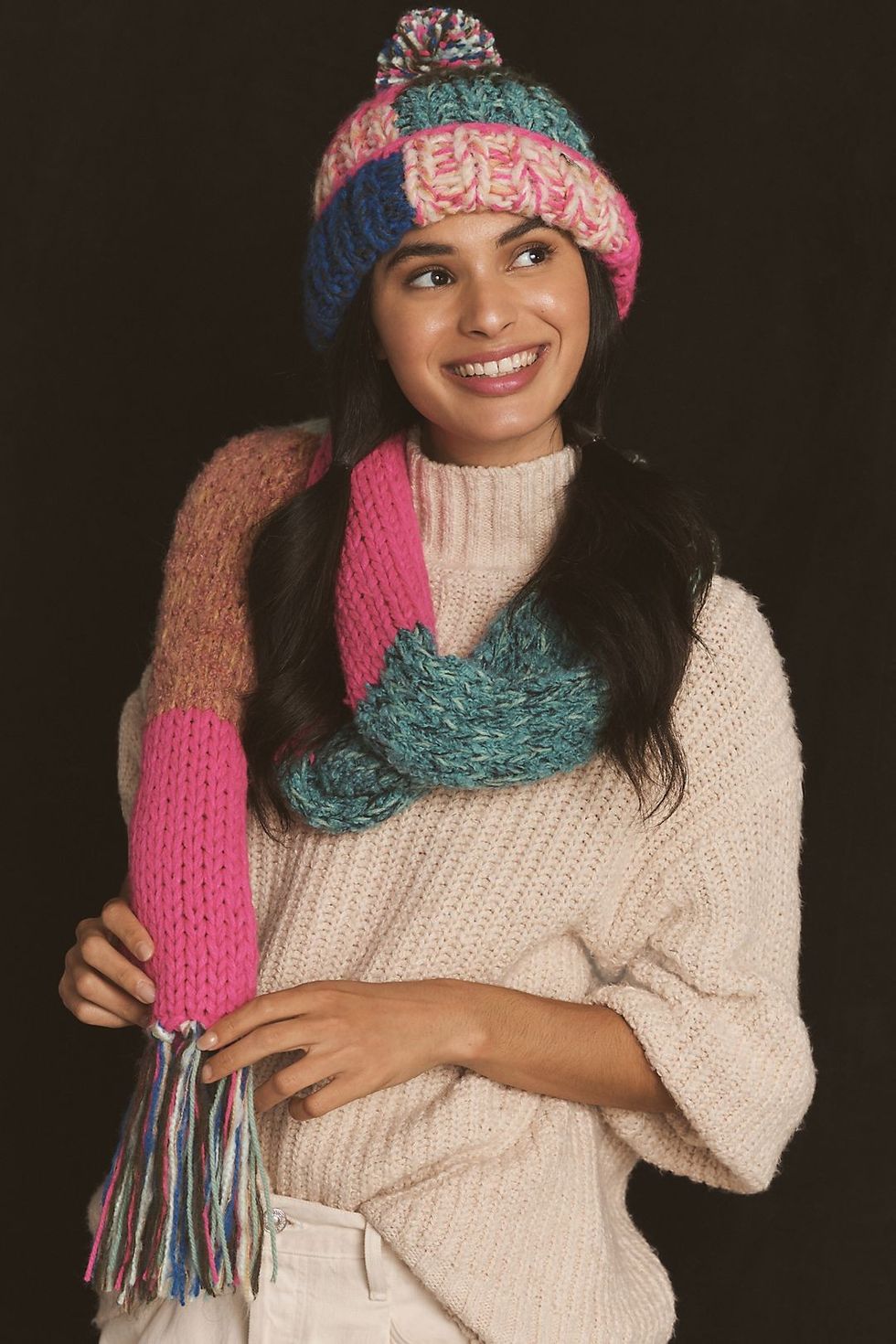 Scotch & Soda Bobble Beanie nina dobrev fashion