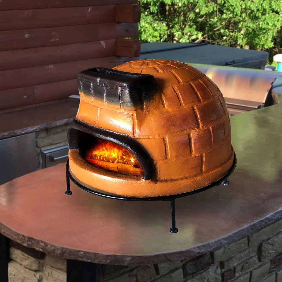 Sienna Brick Textured Pizza Oven