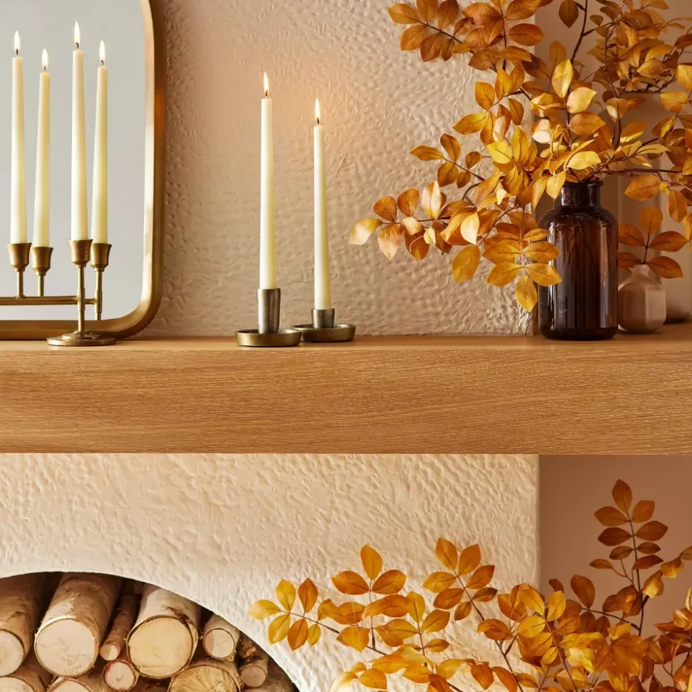 Single Taper Metal Candle Holder Brass Finish - Hearth & Hand\u2122 with Magnolia ($10)