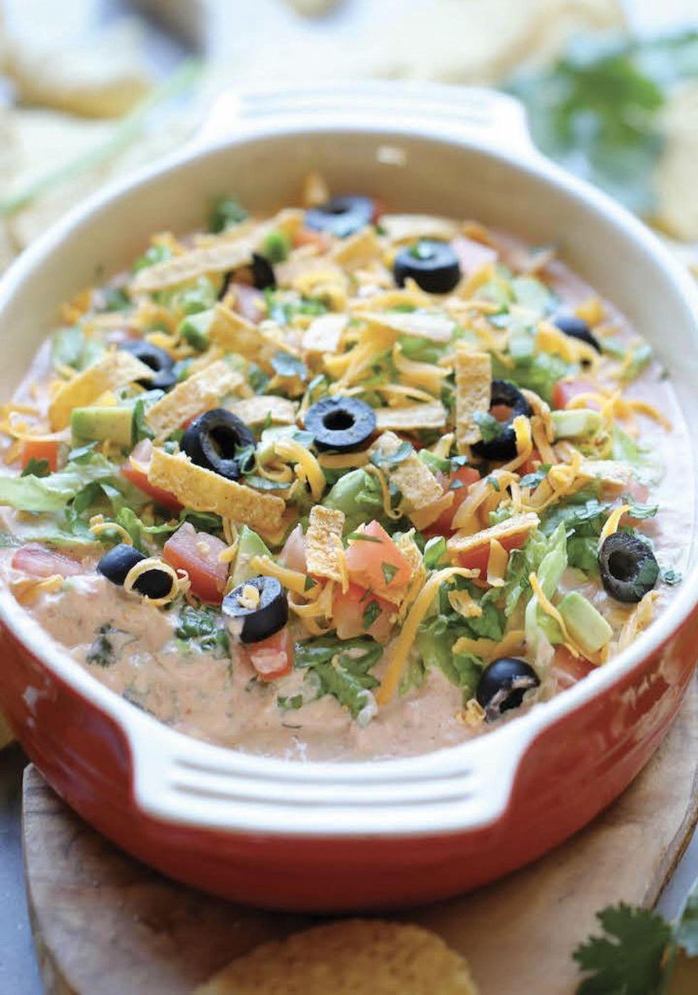 skinny taco dip