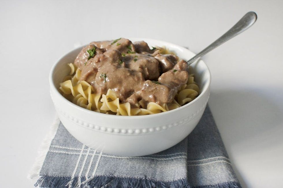 Slow-Cooker Beef Stroganoff