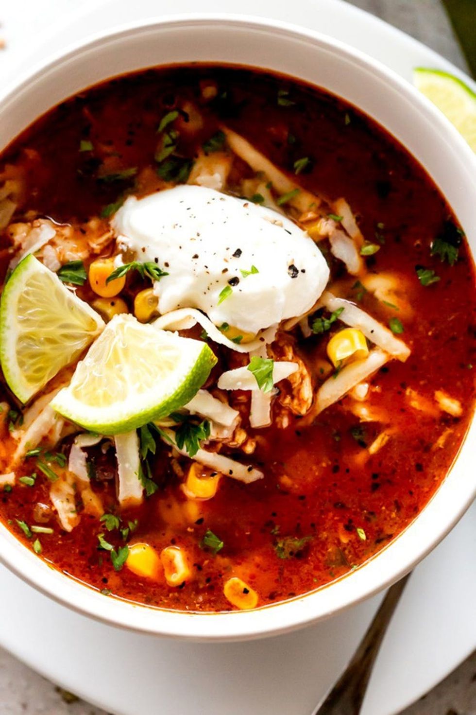 Slow-Cooker Chicken Enchilada Soup