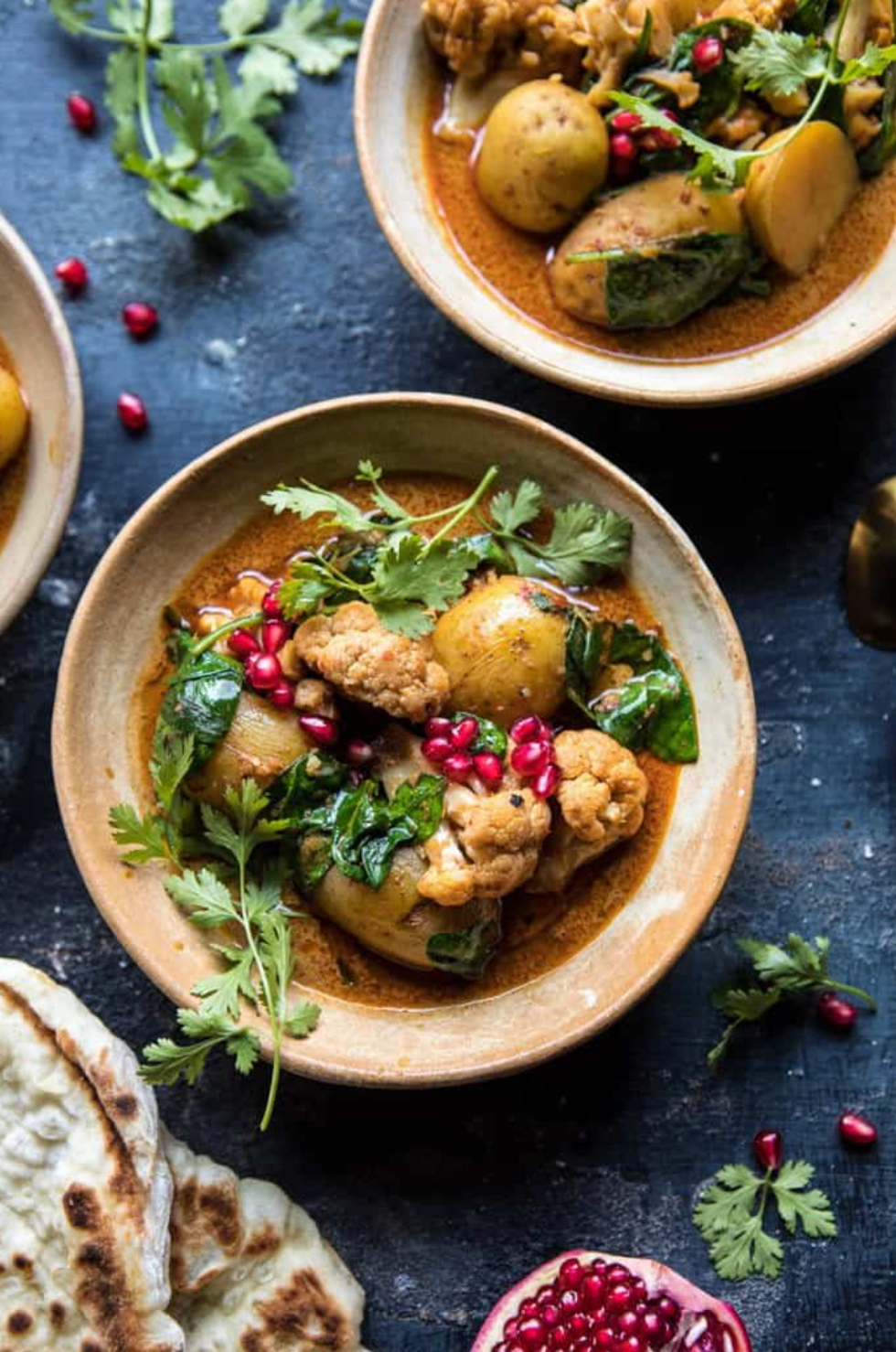 Slow Cooker Potato and Cauliflower Curry