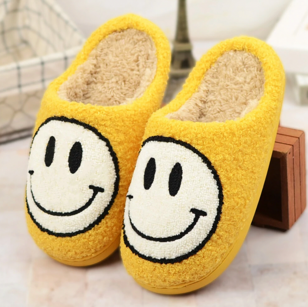 Smiley State slippers