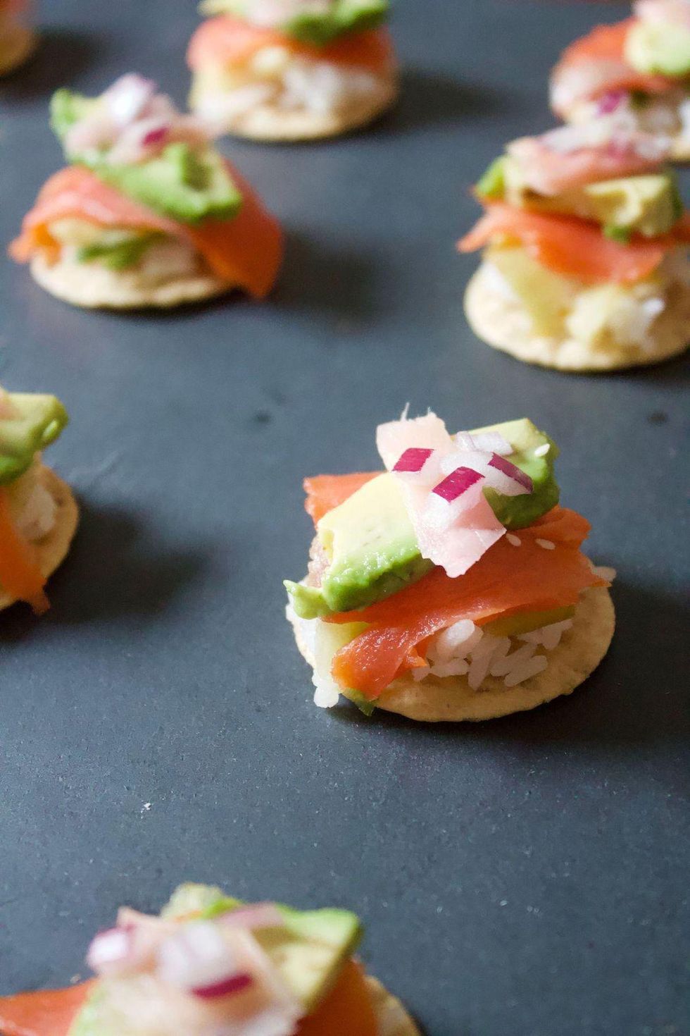 Smoked Salmon Poke Bites