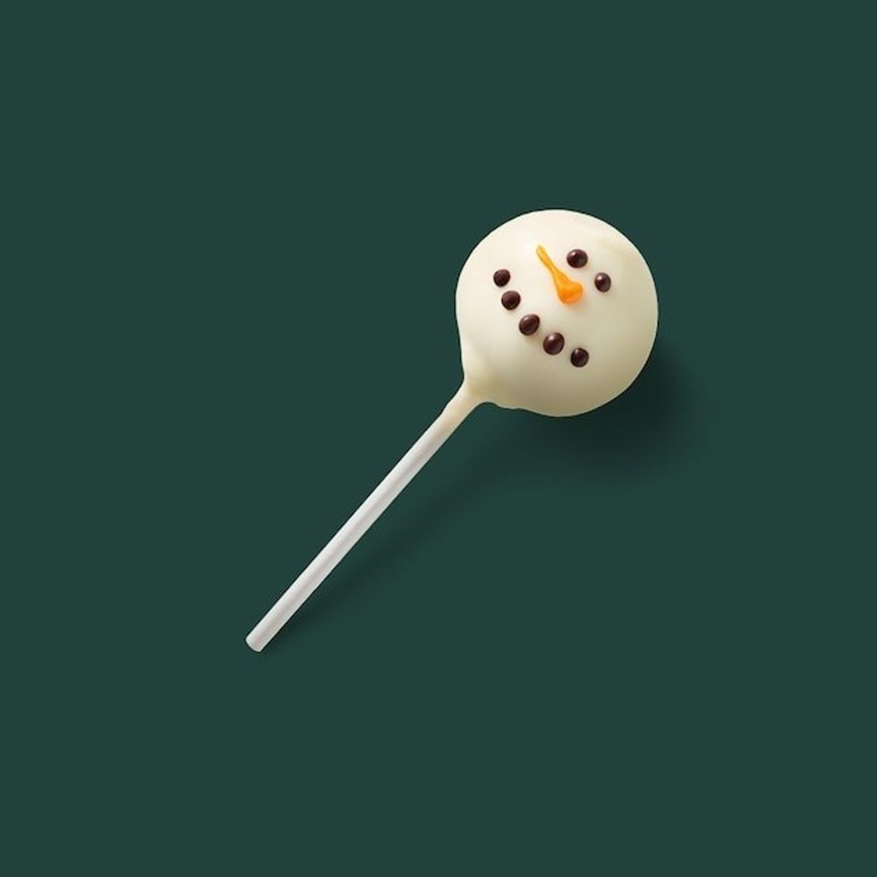 Snowman cake pop