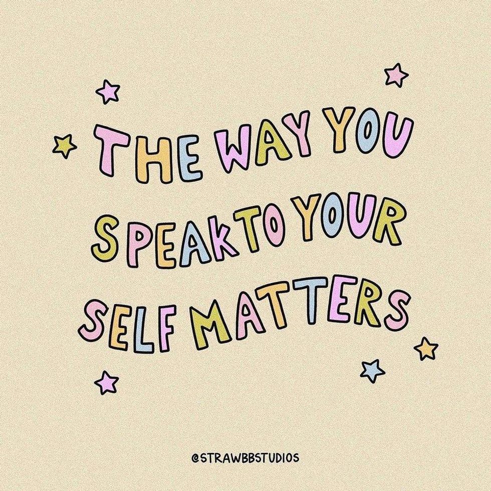 speak kindly to yourself quote