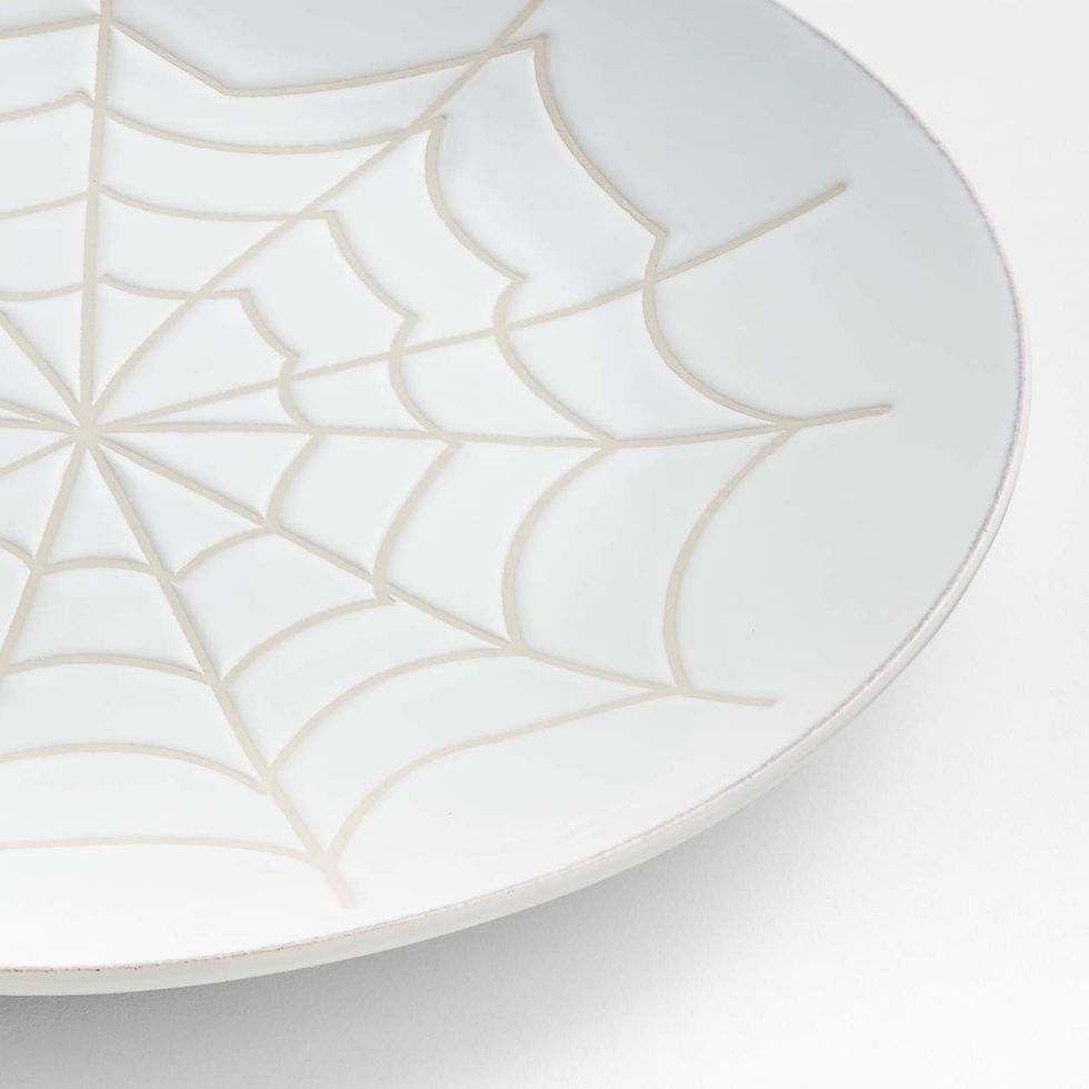 Spiderweb Halloween Salad Plate