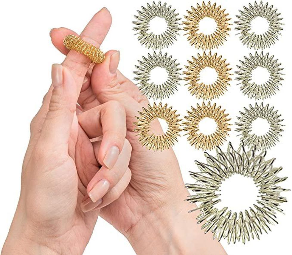 Spiky Sensory Finger Rings