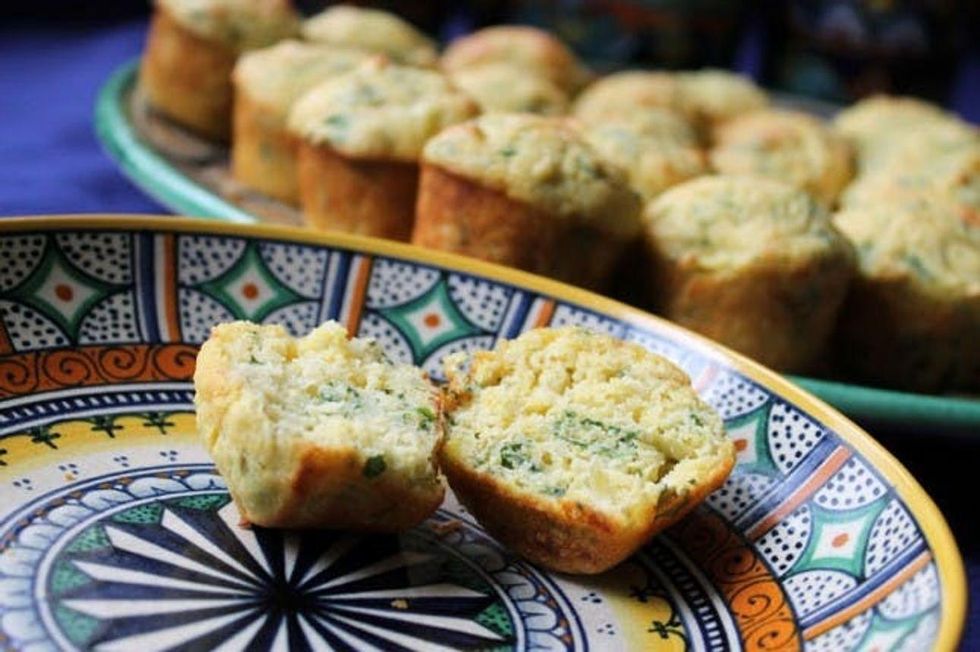 Spinach Artichoke Dip Mini Muffins